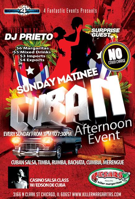 Salsa Sundays at Cesar's Killer Margaritas