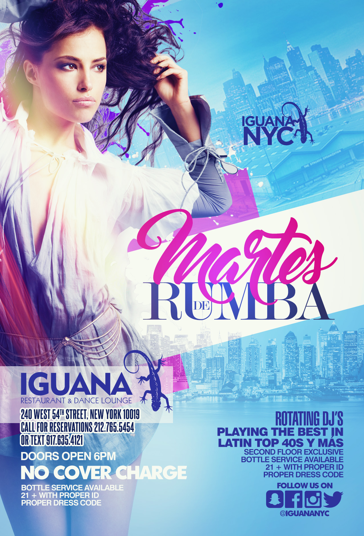 Latin Tuesdays st Iguana NYC