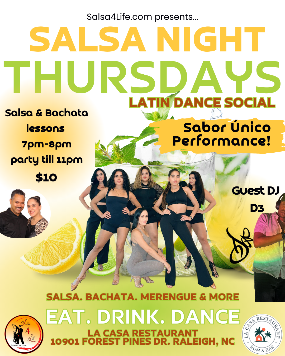 Salsa night Thursdays